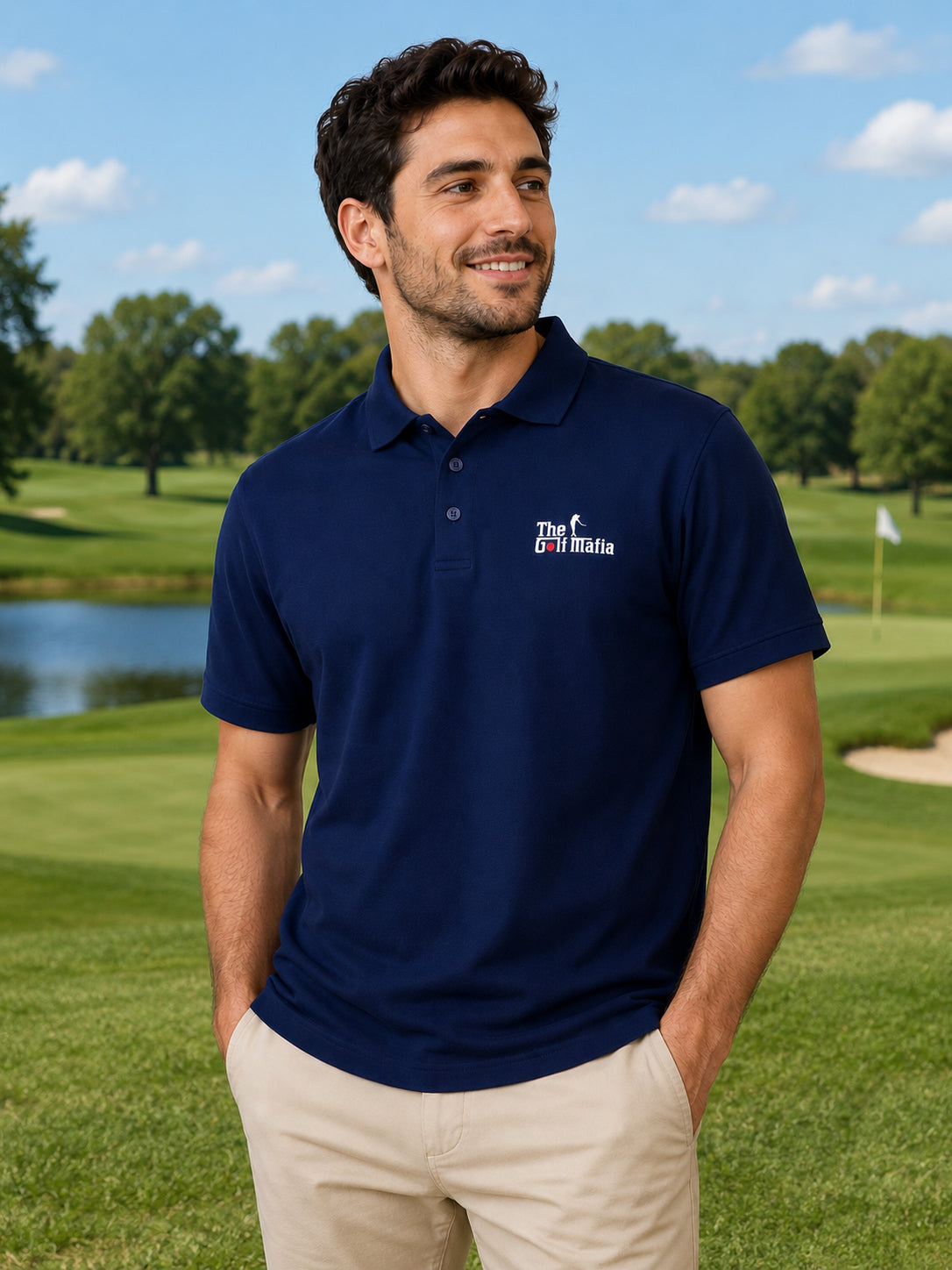 Men's Polo Shirt - Navy Blue