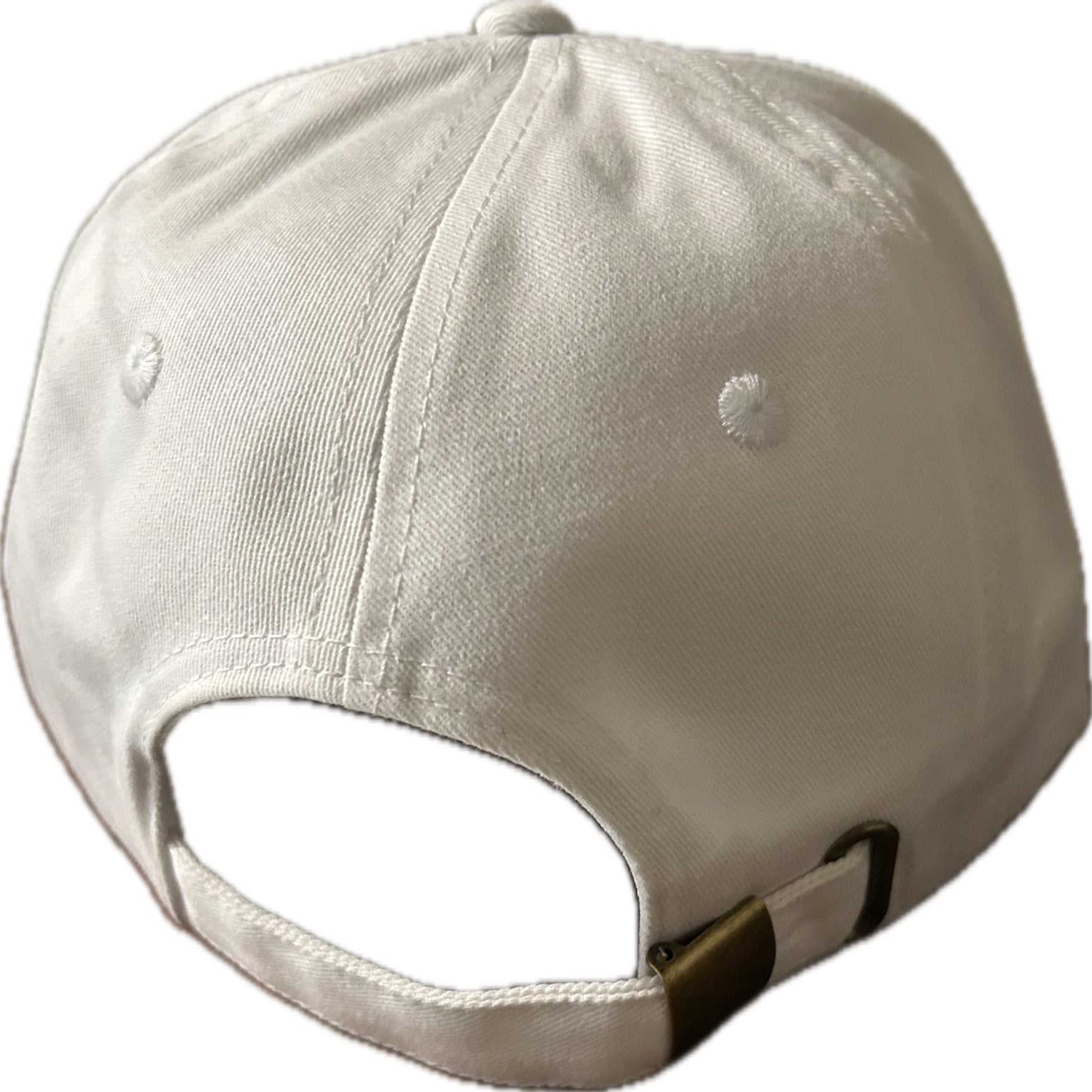 White baseball cap on a white background